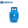 Cilindro de gás barato do lpg do tamanho 3kg mini, garrafa pequena para o mercado de Nigéria